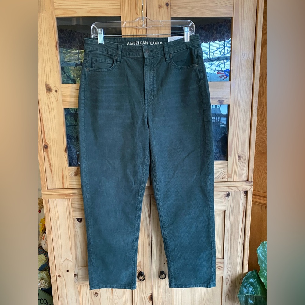 American Eagle Outfitters High Rise Jeans - Forest Green
